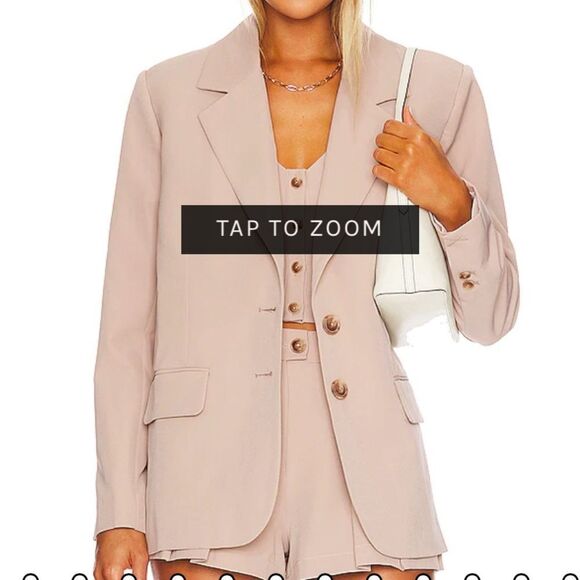 LPA x Revolve Ramona Blazer in Taupe - Picture 7 of 7